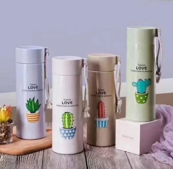 Cactus Love” Printed Insulated Bottles (Set of 4)