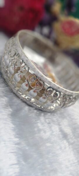 Designer Silver Pooja Basket